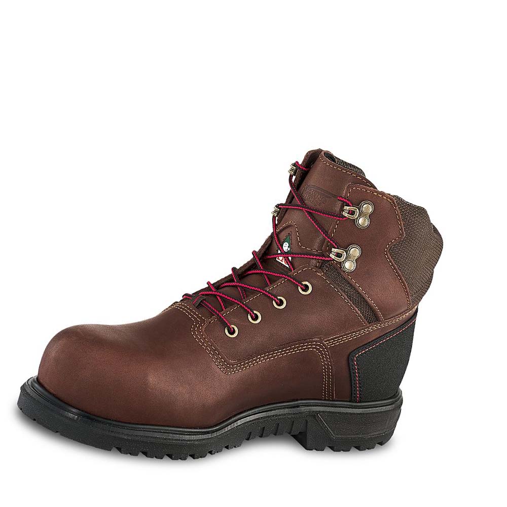 Red Wing Brnr XP 6-inch Waterproof CSA Men's Safety Boots Coffee | ZA 350QMA